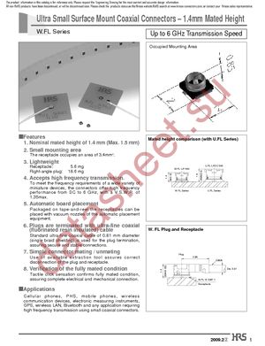 W.FL-R-1 datasheet  